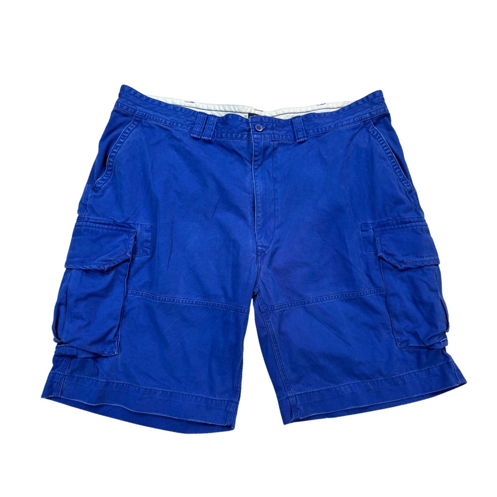 Polo Ralph Lauren Cargo Shorts Mens 48 Blue Excellent Cotton Big & Tall Utility